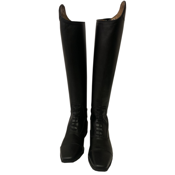 Botas Hipódromo de Piel Color Negro