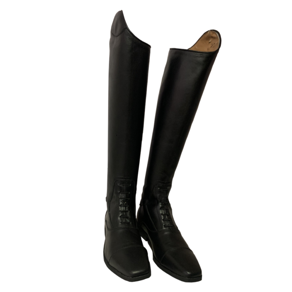 Botas Hipódromo de Piel Color Negro